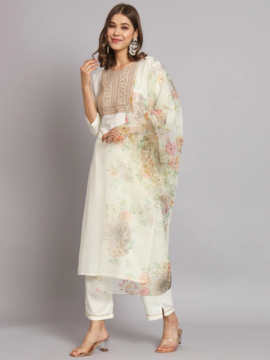 Silk blend Kurta Set